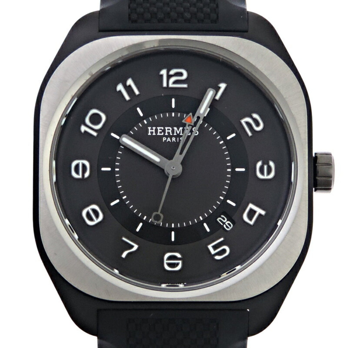 Gebrauchte Hermes H08 2023 gekaufte Herrenuhr W049428WW00 (SP1.741a) 