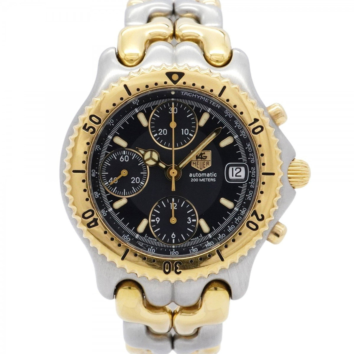 Gebrauchte TAG Heuer Sel CG2121-R0 Herrenuhr mit schwarzem Zifferblatt 