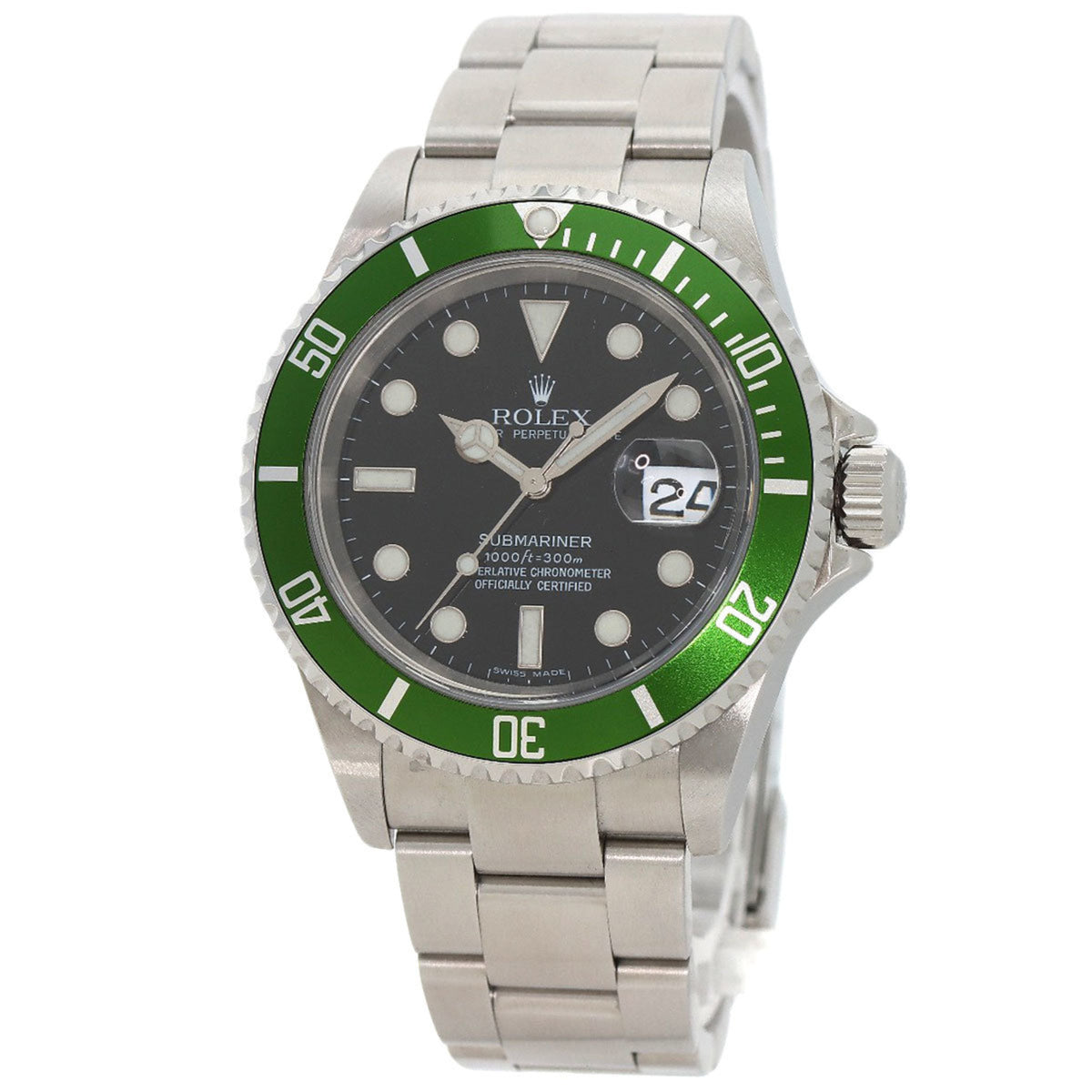 Gebrauchte Rolex 16610LV Submariner Date Uhr Edelstahl SS Herren ROLEX 