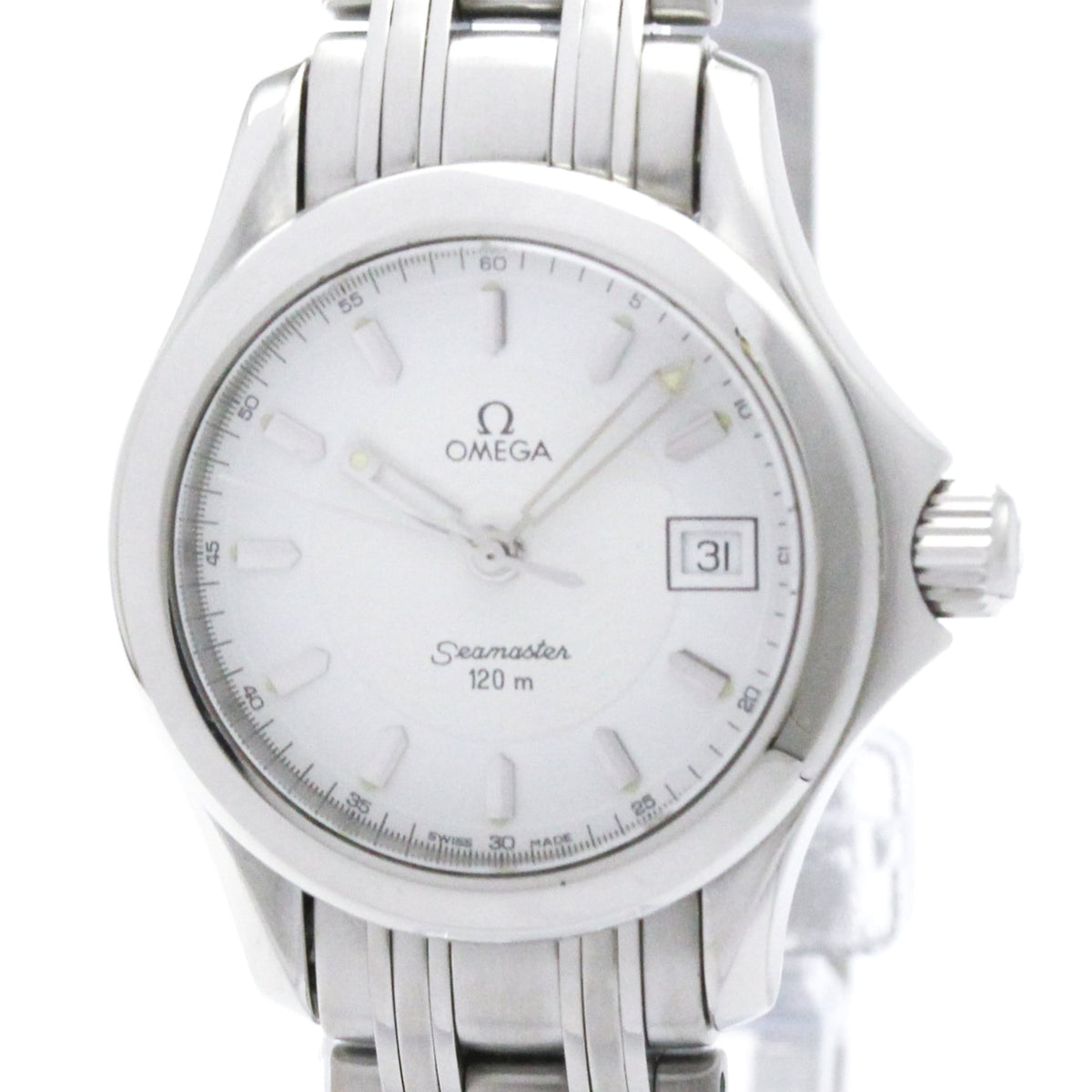 Pre-Owned OMEGA Seamaster 120M Steel Quartz Ladies Watch 2581.21 Polished