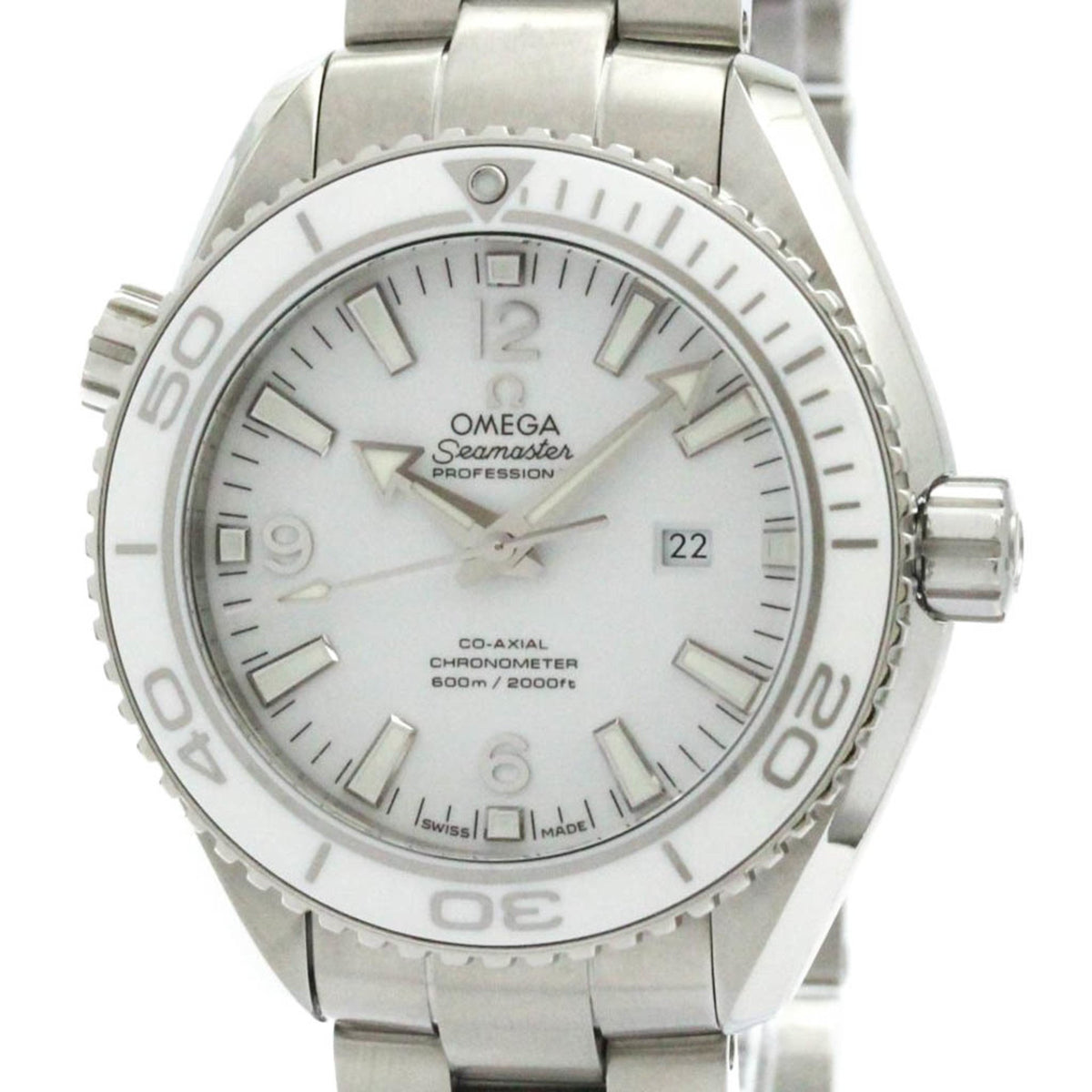 Gebrauchte polierte OMEGA Seamaster Planet Ocean 600M Uhr 232.30.38.20.04.001 BF577990 