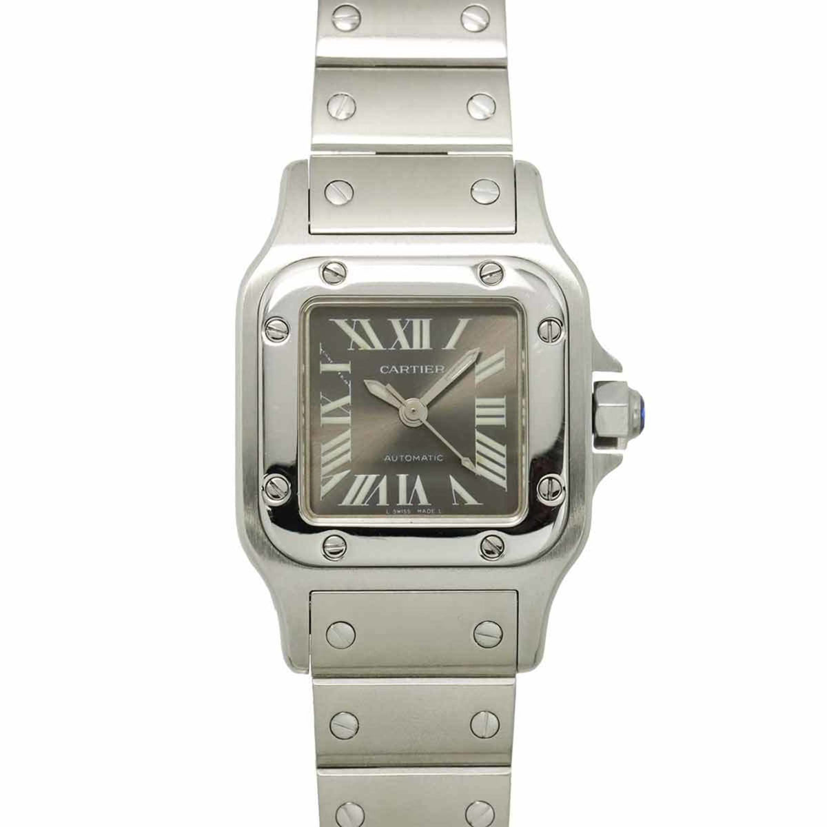 Pre-Owned Cartier Santos Galbe SM W20066D6 Women's Watch, Grey, Automatic, Asia Exclusive