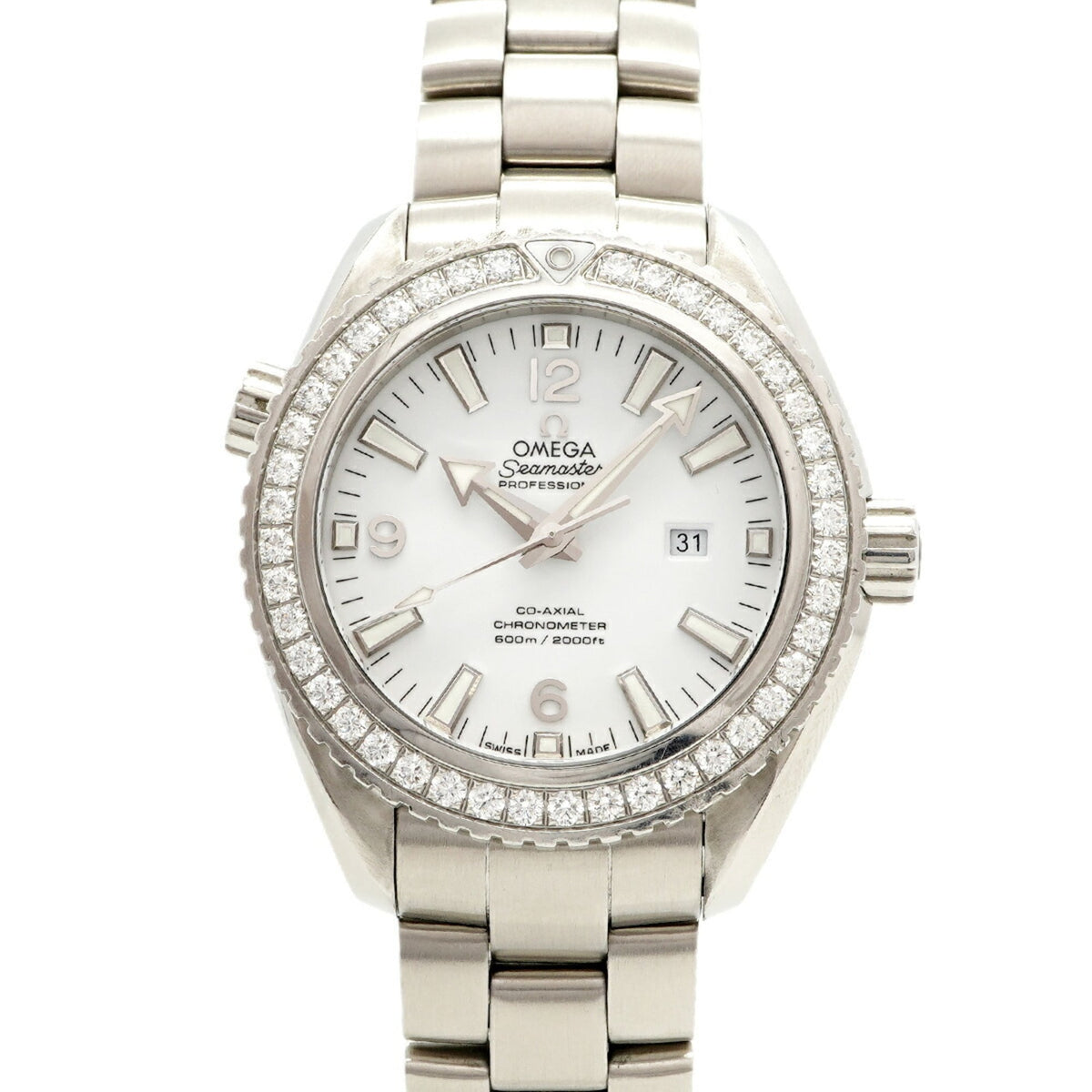 Pre-Owned Omega Seamaster Planet Ocean 232.15.38.20.04.001 White Dial Men's Watch