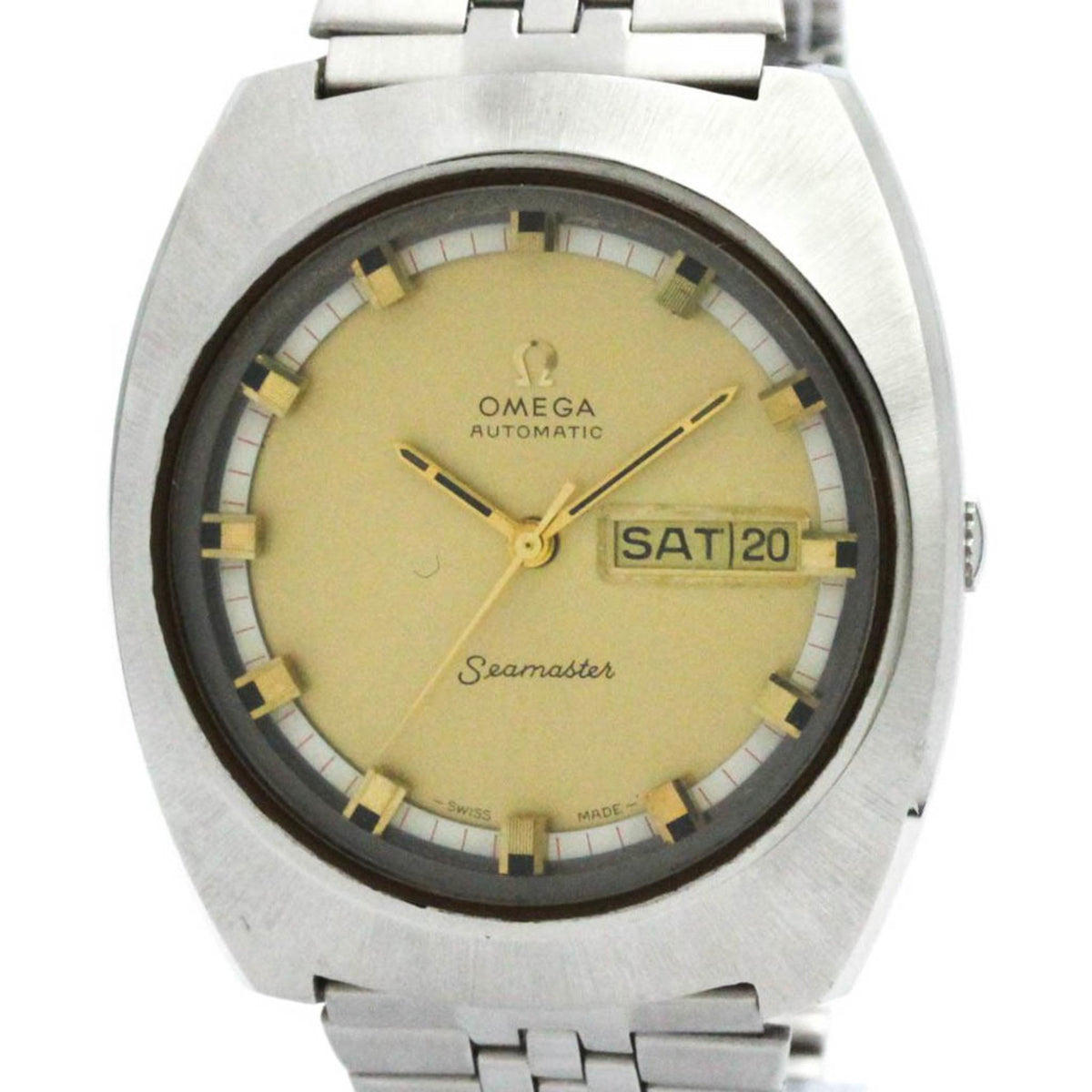 Gebrauchte OMEGA Seamaster Day Date Cal 752 Stahl Automatik Herrenuhr 166.089 BF578339 
