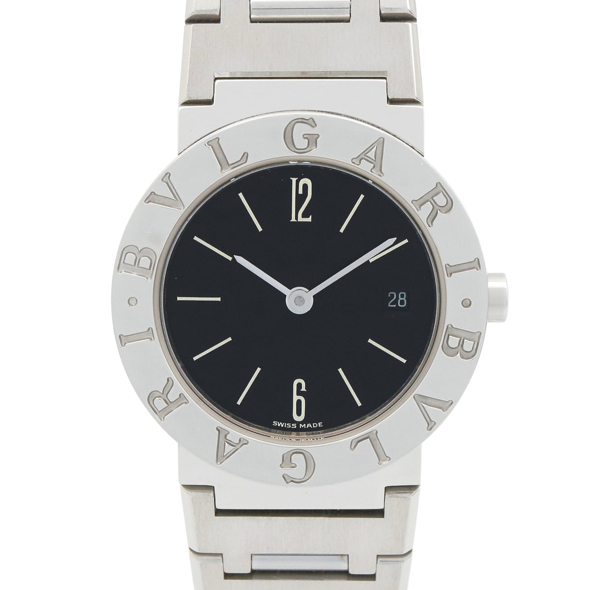 Pre-Owned Bulgari BVLGARI Watch Stainless Steel Ladies Black BB26SSD