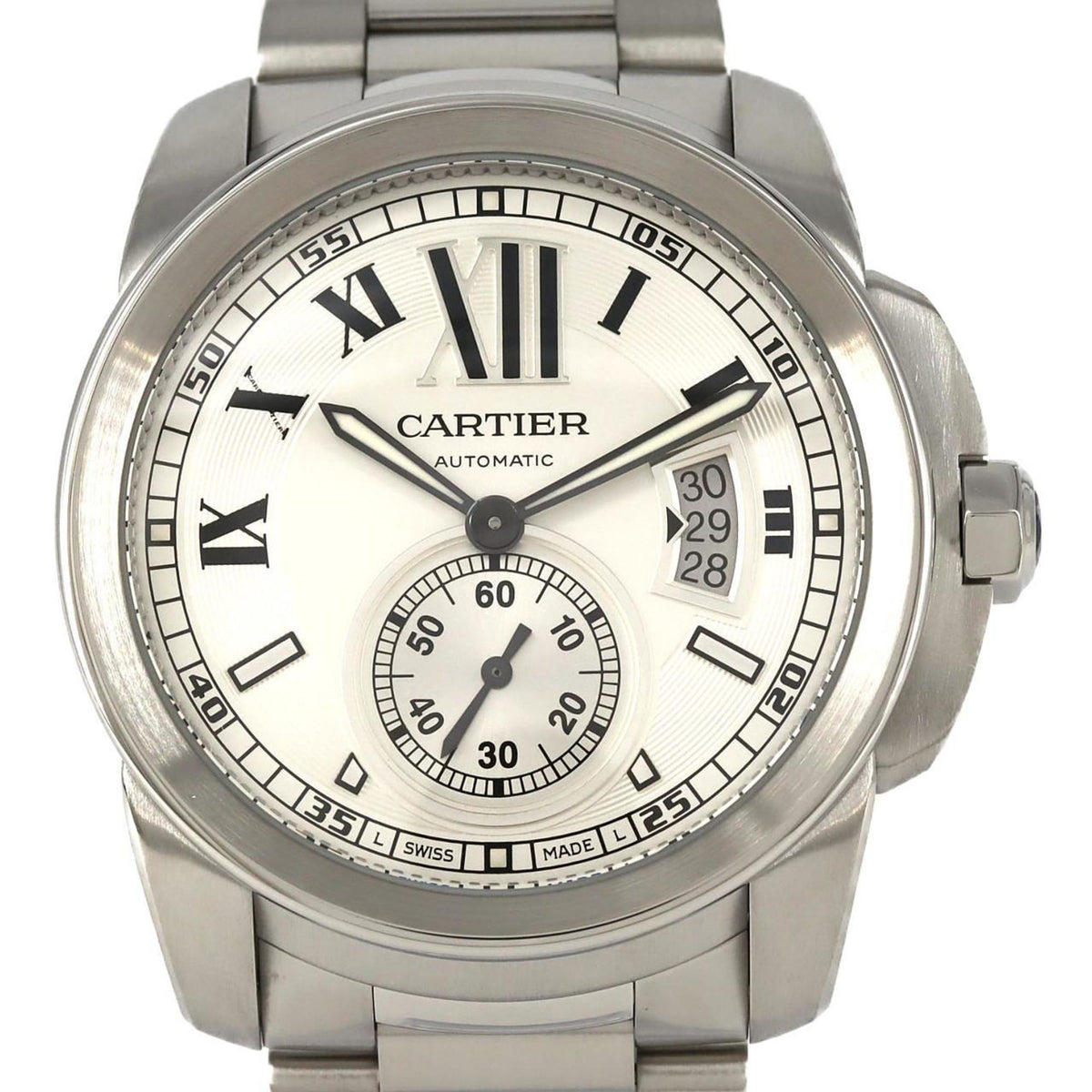 Pre-Owned Cartier Calibre de LM W7100015 SS Automatic Watch