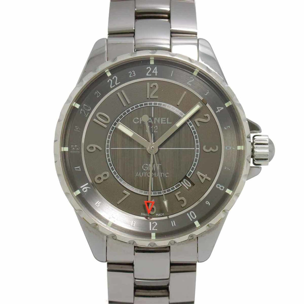 Pre-Owned Chanel J12 Chromatic GMT 41mm H3099 Men's Watch, Gray, Automatic