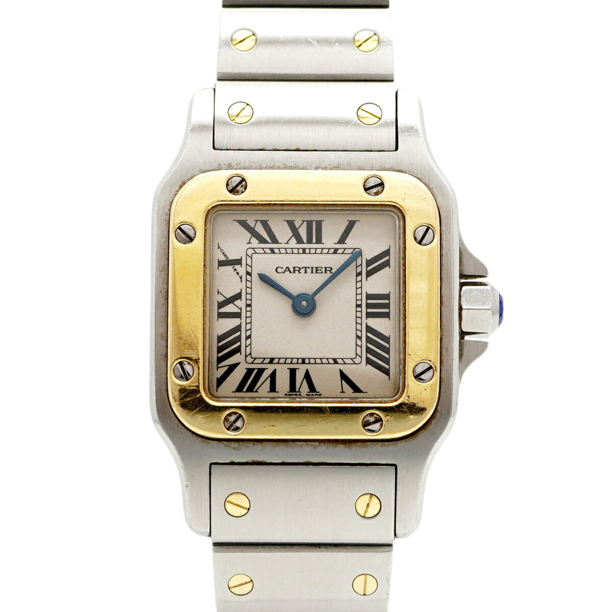 Pre-Owned Cartier Santos Galbee SM W20012C4 Ivory Dial Women's Watch