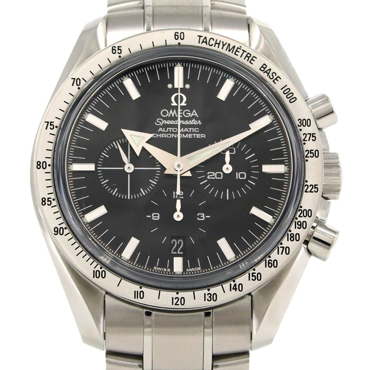 Gebrauchte Omega Speedmaster Broad Arrow 3551.50 SS Armbanduhr Automatik 