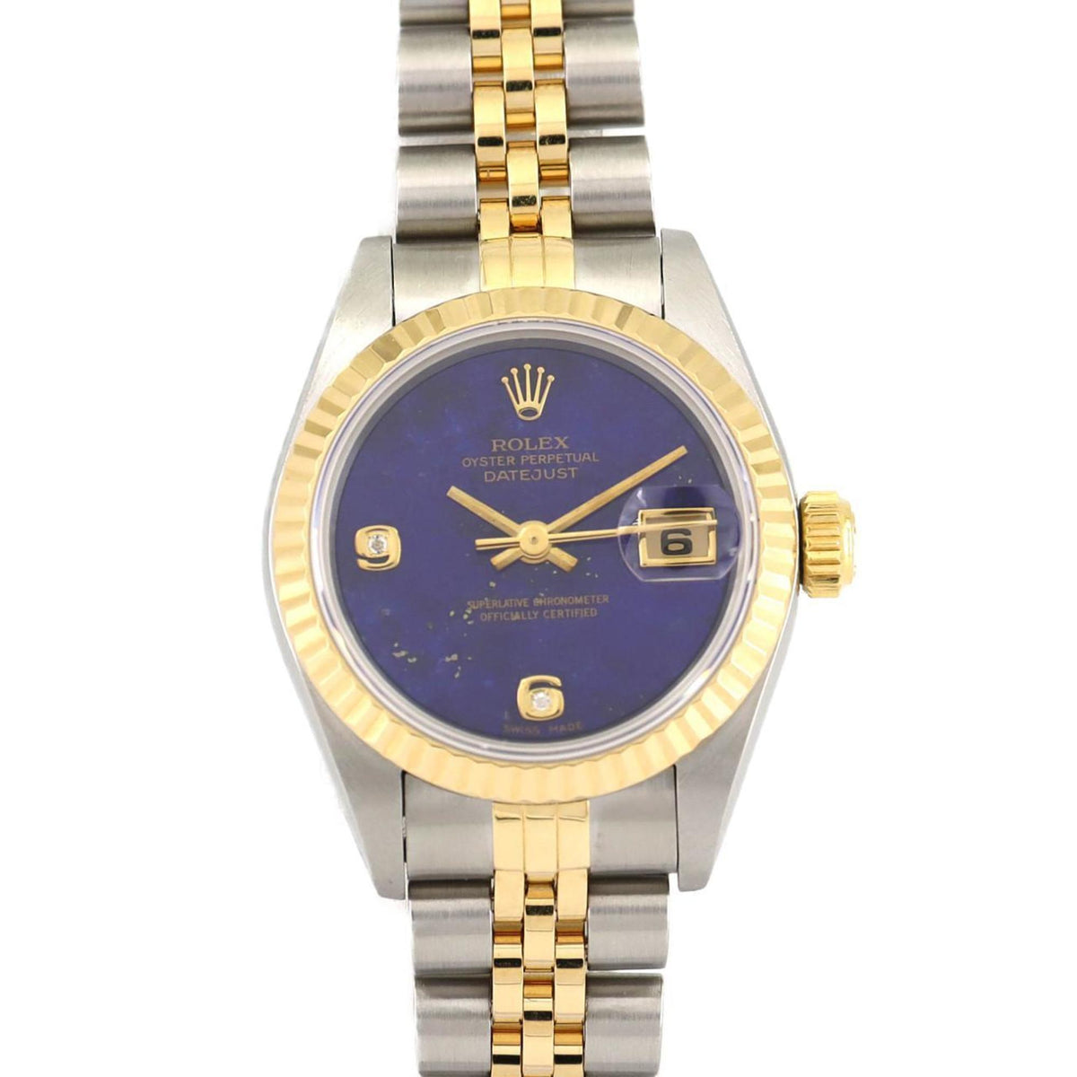 Gebrauchte Rolex Datejust 69173 2BR SSxYG Armbanduhr Automatik U-Serie 