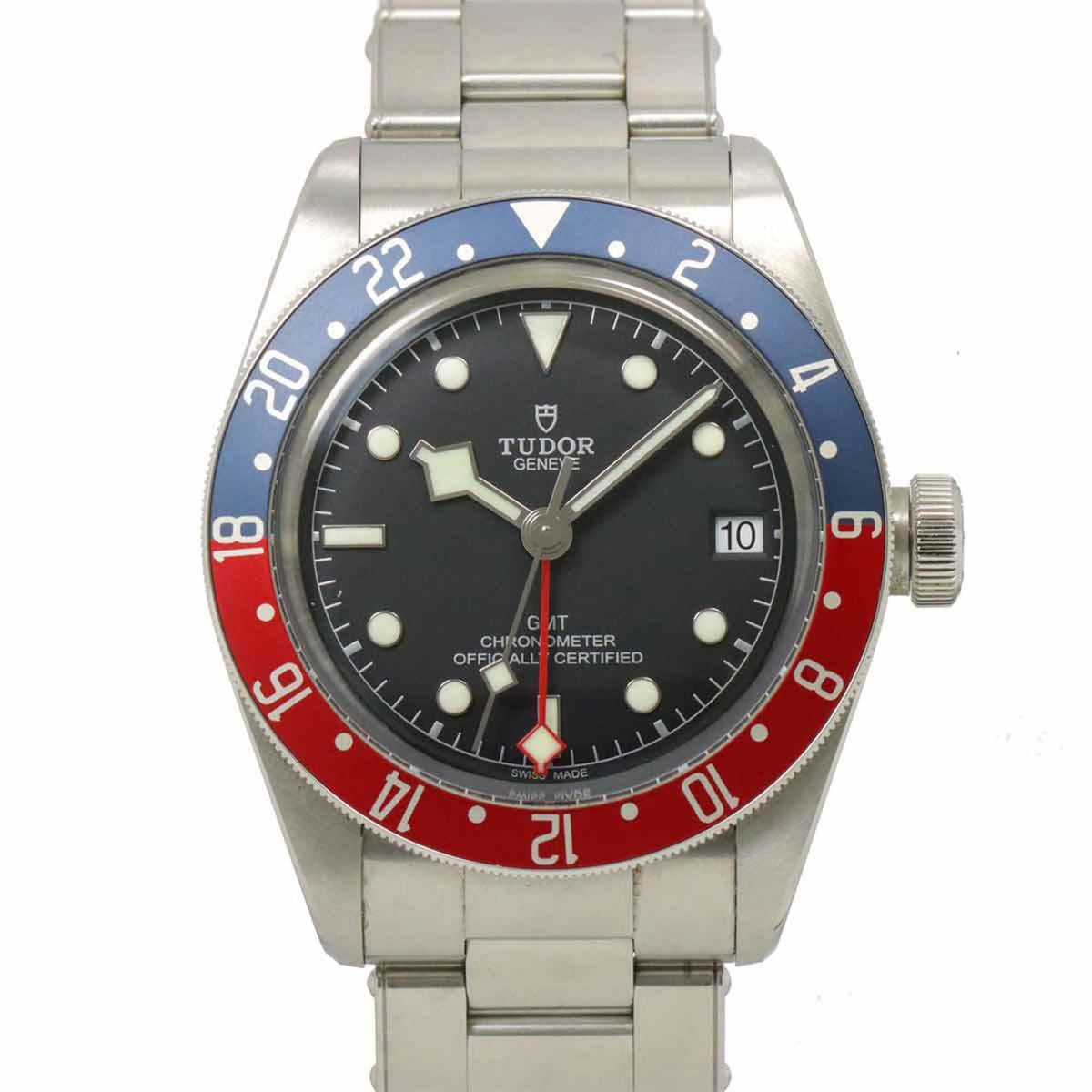 Gebrauchte Tudor Heritage Black Bay GMT 79830RB Herrenuhr Datum Automatik 