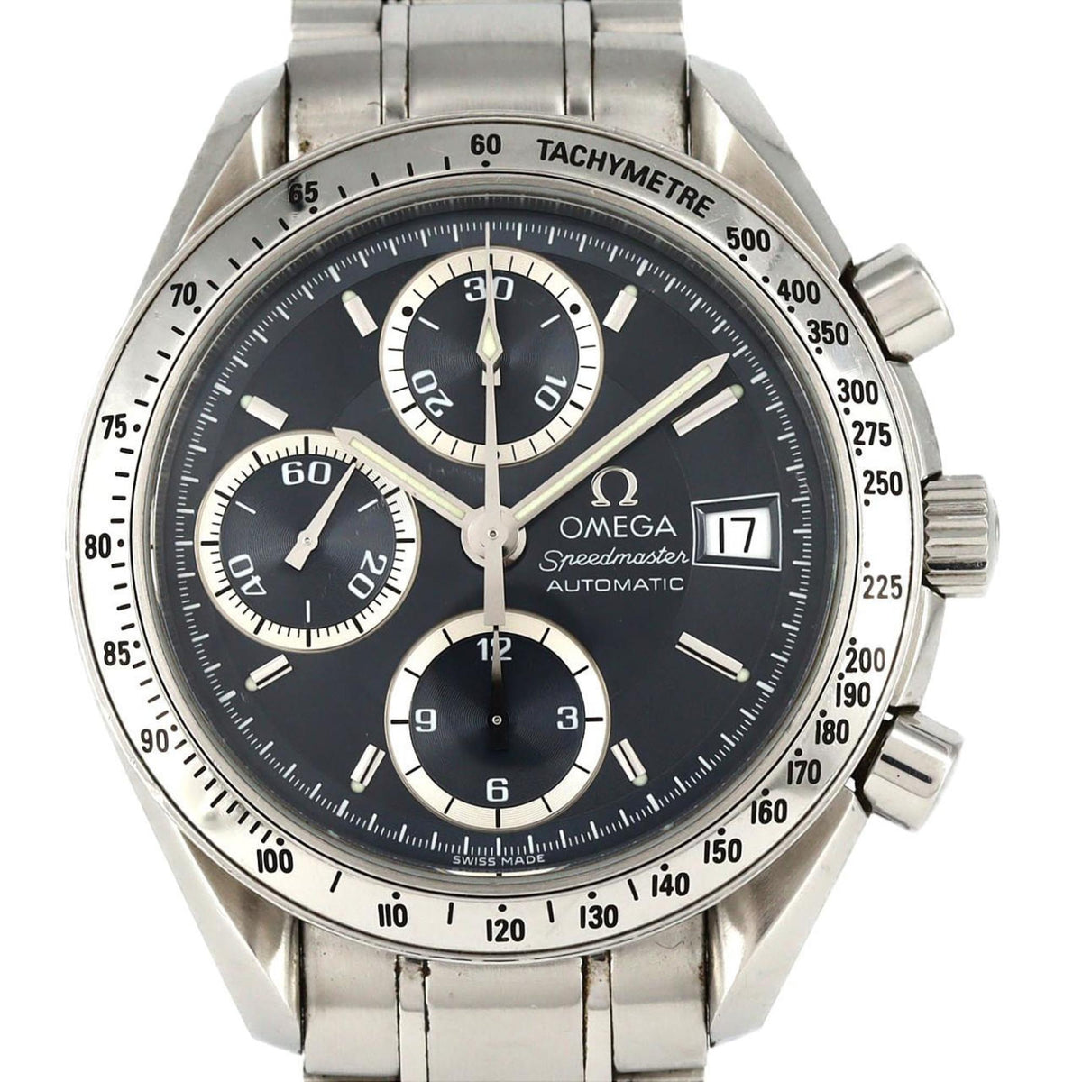 Pre-Owned Omega Speedmaster Date JAPAN LIMITED 3513.46 SS Automatic