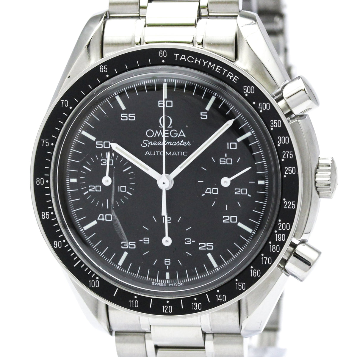 Pre-Owned OMEGA Speedmaster Automatic Steel Mens Watch 3510.50 Polished
