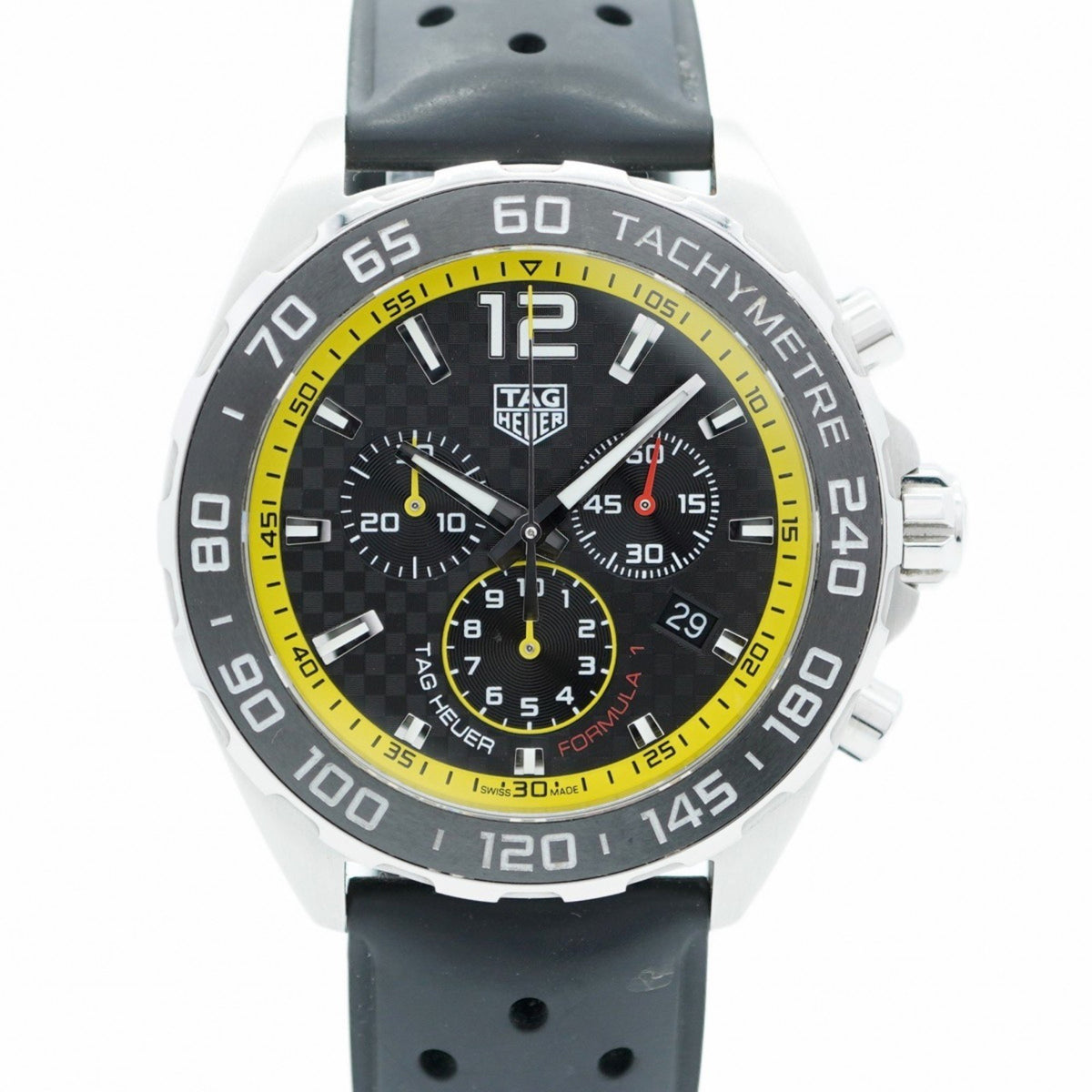 Gebrauchte TAG Heuer Formula 1 CAZ101AC Herrenuhr mit schwarzem Zifferblatt 