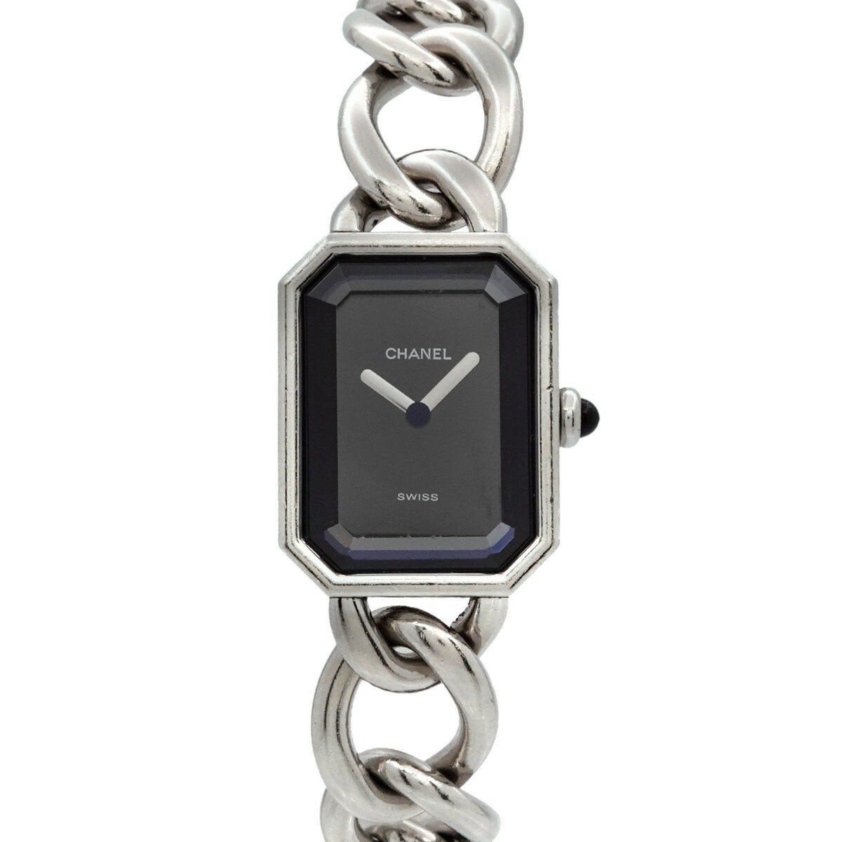 Gebrauchte CHANEL Premiere L Größe H0452 Damenuhr Schwarz Quarz 
