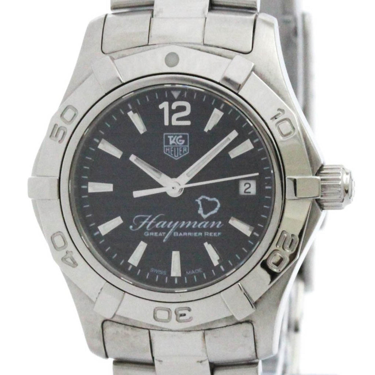Gebrauchte, polierte TAG HEUER Aquaracer Hayman Great Barrier Reef-Uhr WAF141Y BF578323 