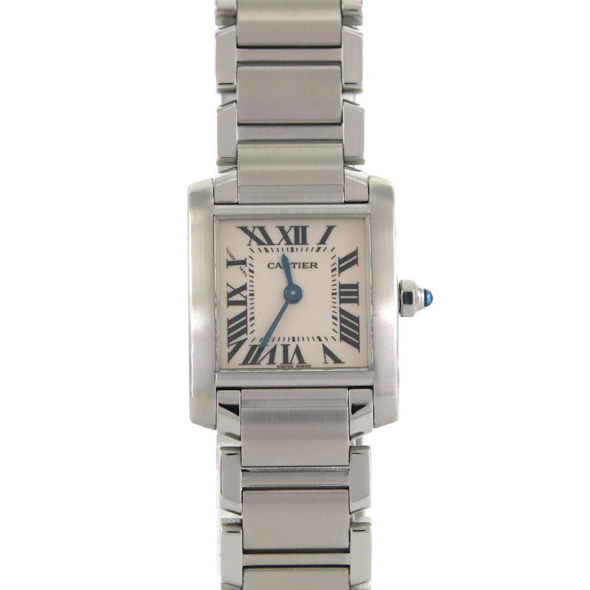 Pre-Owned Cartier Tank Fran?aise SM W51008Q3 Stainless Steel Quartz Watch
