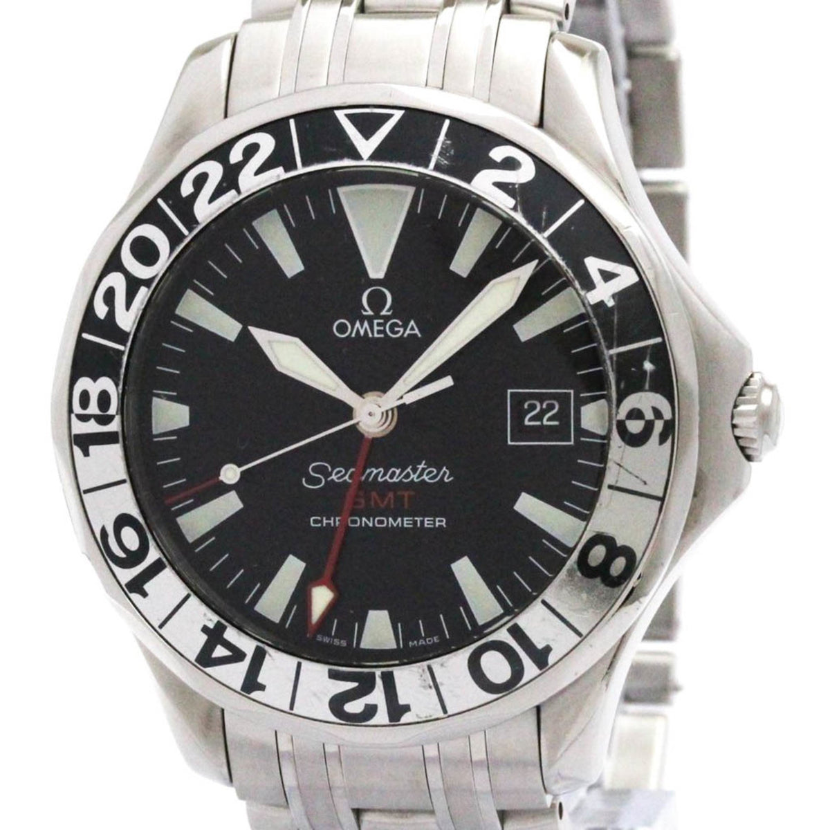 Gebrauchte OMEGA Seamaster GMT 50th Anniversary Automatikuhr 2534.50 poliert 
