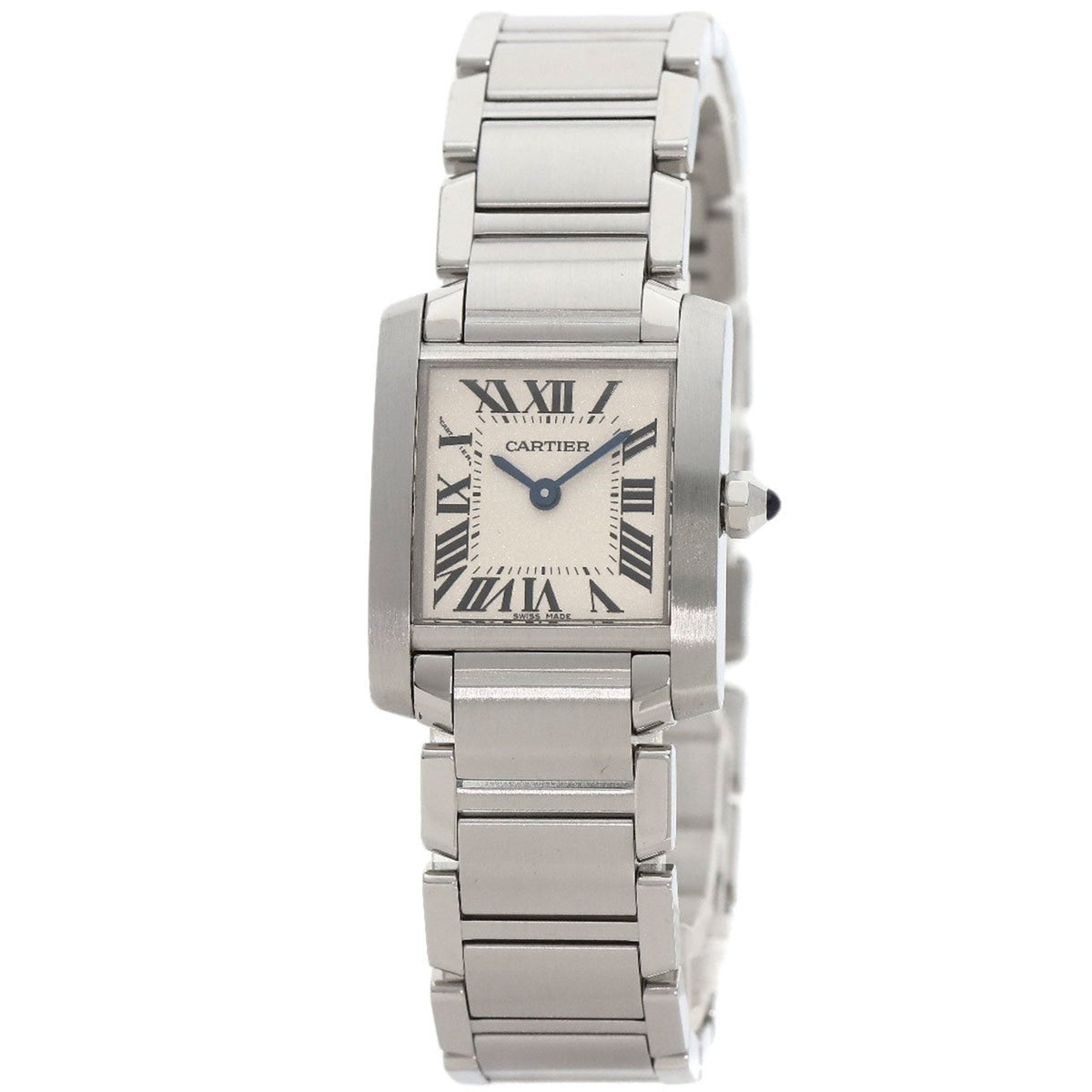 Gebrauchte Cartier W51008Q3 Tank Francaise SM Uhr Edelstahl SS Damen CARTIER 