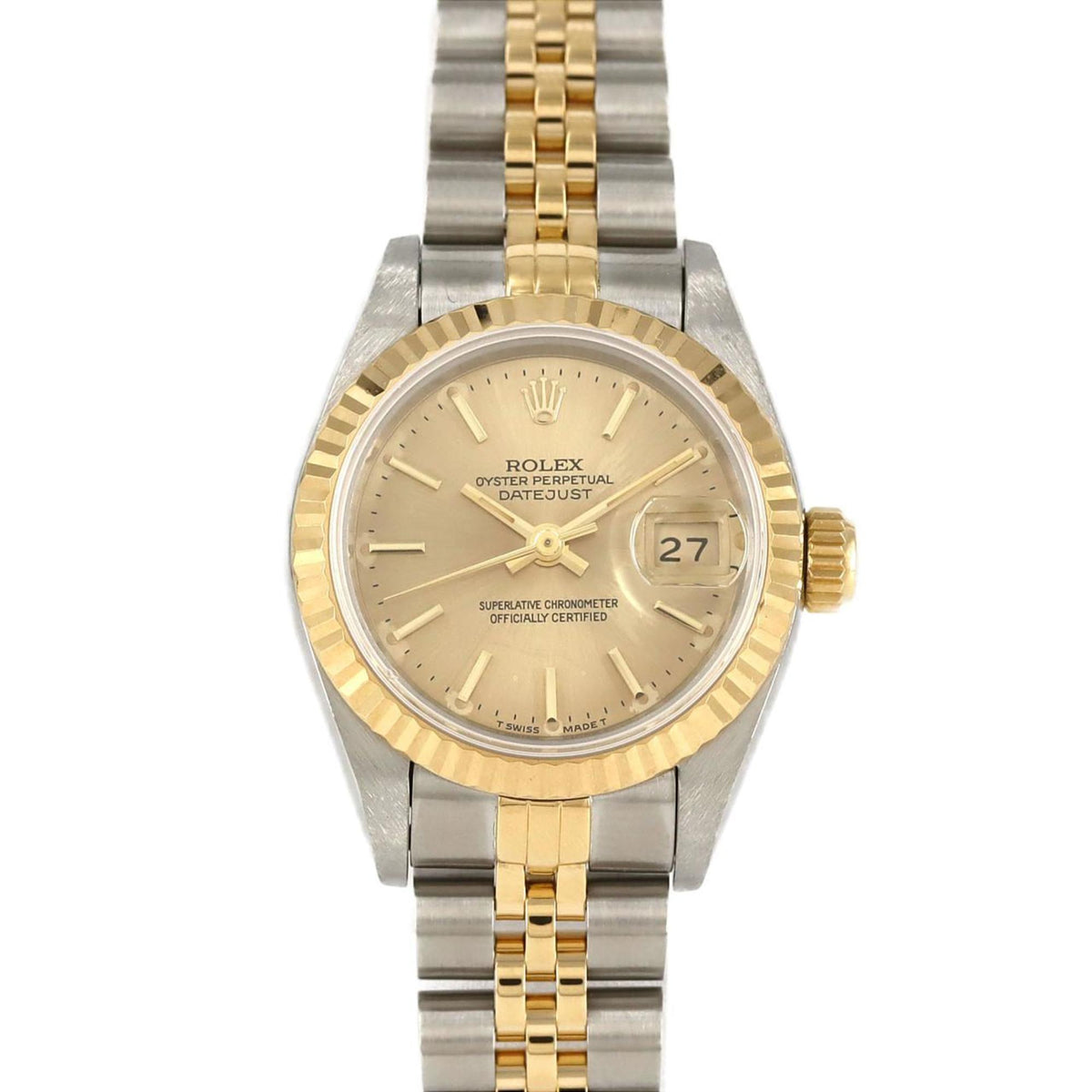 Pre-Owned Rolex Datejust 69173 SSxYG Automatic Watch, X-Serial