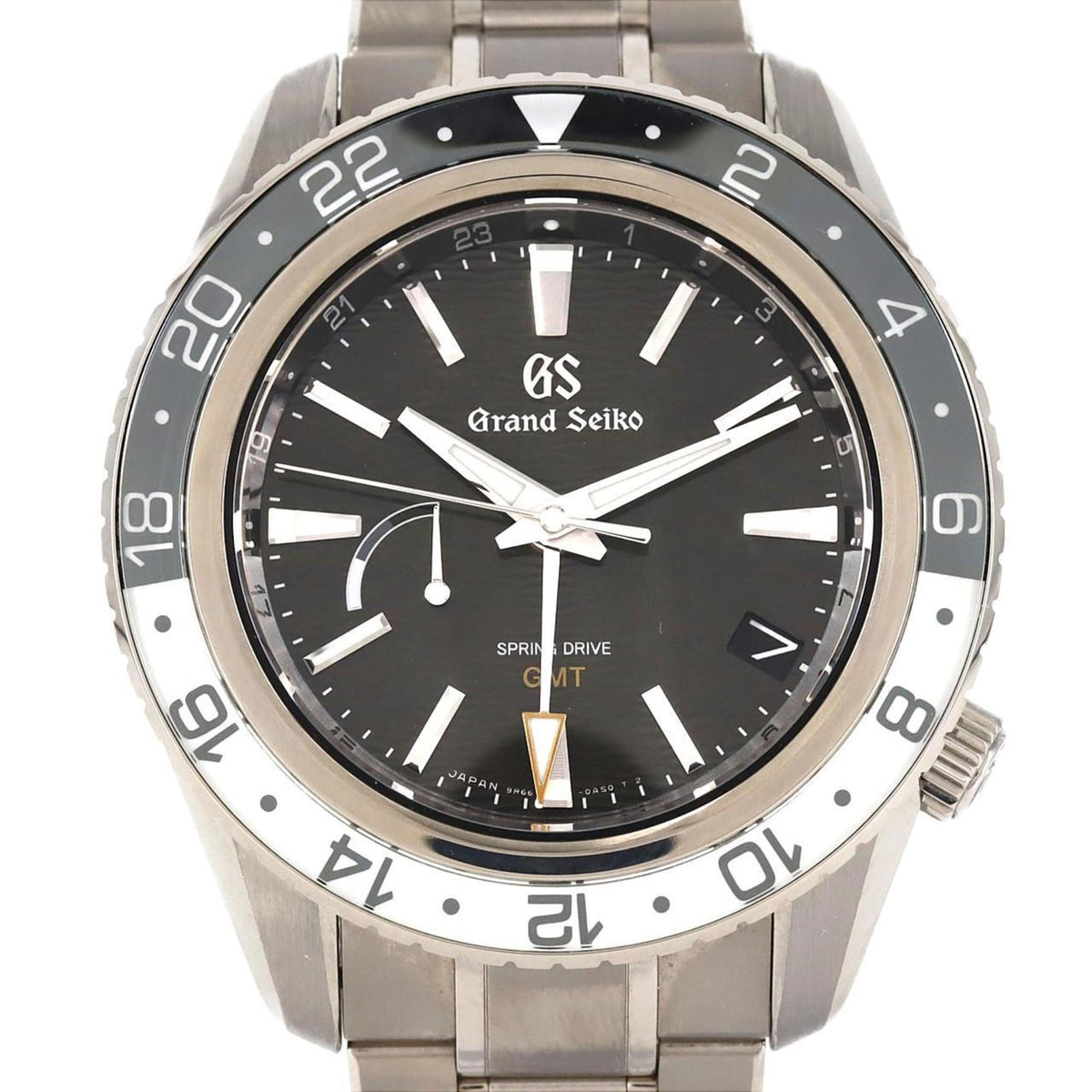 Gebrauchte Seiko Grand Sports Collection GMT TI Nihonbashi Mitsukoshi 9R66-0BN0 SBGE291 Uhr Automatik 