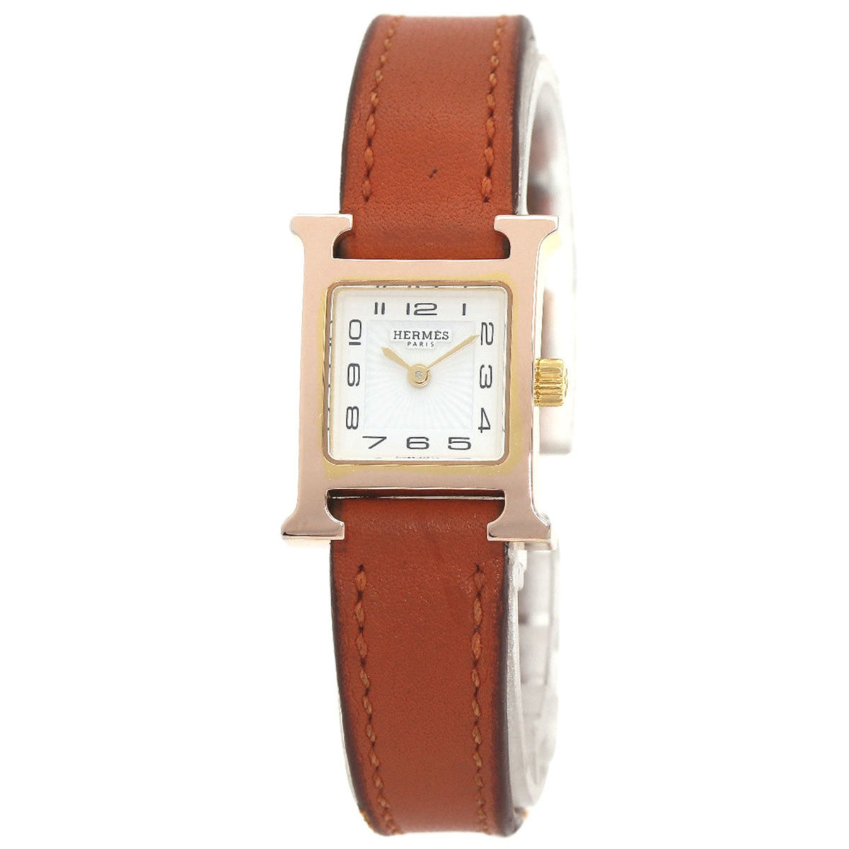 Gebrauchte Hermes HH1.101 H Uhr PGP Leder Damen HERMES 