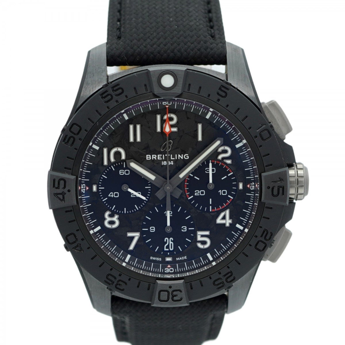 Pre-Owned Breitling Avenger SB0147 Black Dial Men's Watch