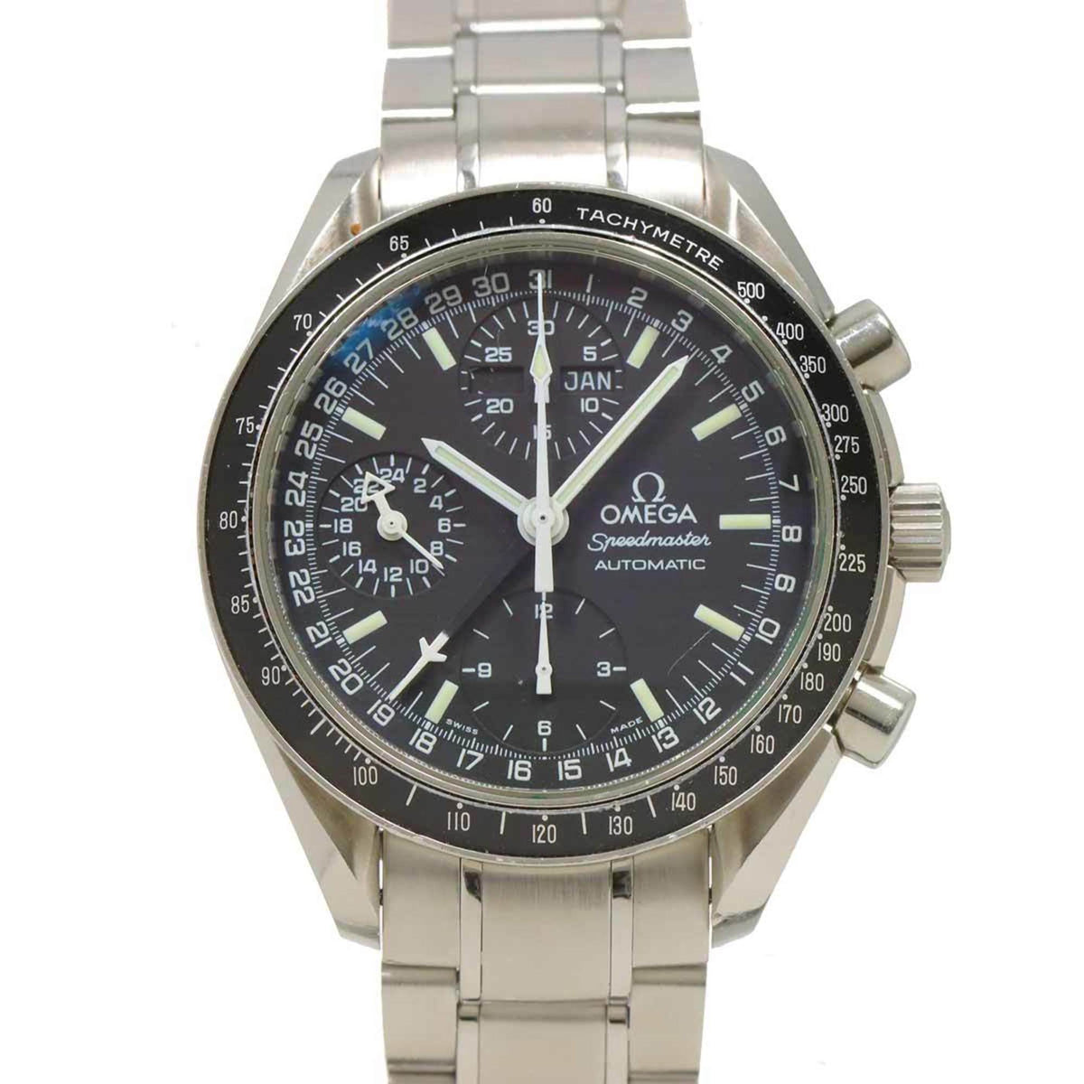 Gebrauchte OMEGA Speedmaster Mark 40 Cosmos Triple Calendar 3520 50 Herrenuhr Schwarz Automatik 
