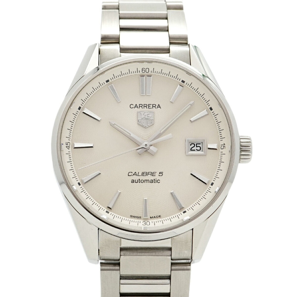 Pre-Owned TAG Heuer Carrera WAR211B White Dial Men's Watch