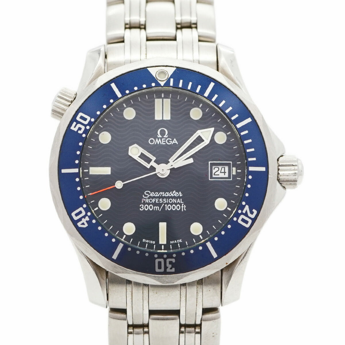 Pre-Owned Omega Seamaster 2561.80 Navy Dial Men's Watch