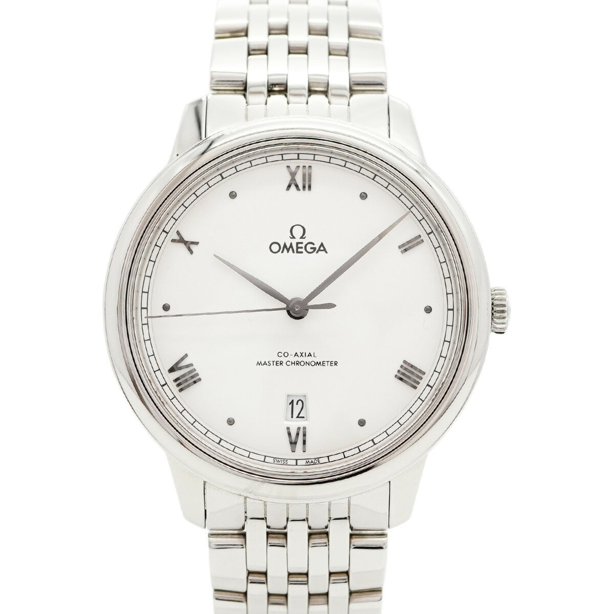 Pre-Owned Omega De Ville 434.10.40.20.02.001 Silver Dial Men's Watch