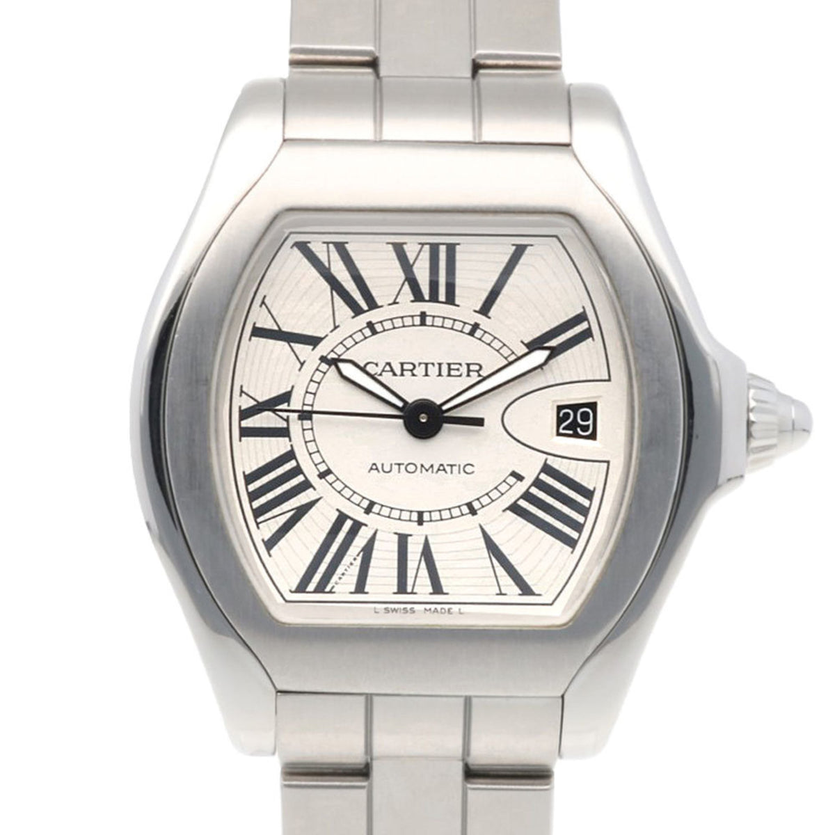Pre-Owned Cartier Roadster Wristwatch, Stainless Steel, W6206017(3312), Automatic, Overhauled, Men's, Pre-Owned