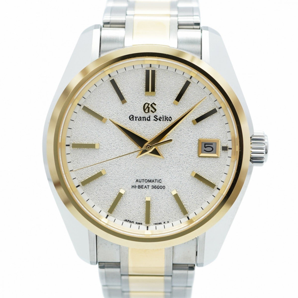 Gebrauchte Seiko Grand 9S85-00W0 Herrenuhr mit silbernem Zifferblatt 