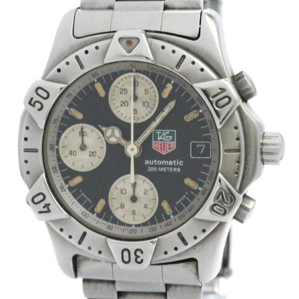 Gebrauchte TAG HEUER Chronograph Diver Stahl Automatik Herrenuhr 740.306 BF575775 