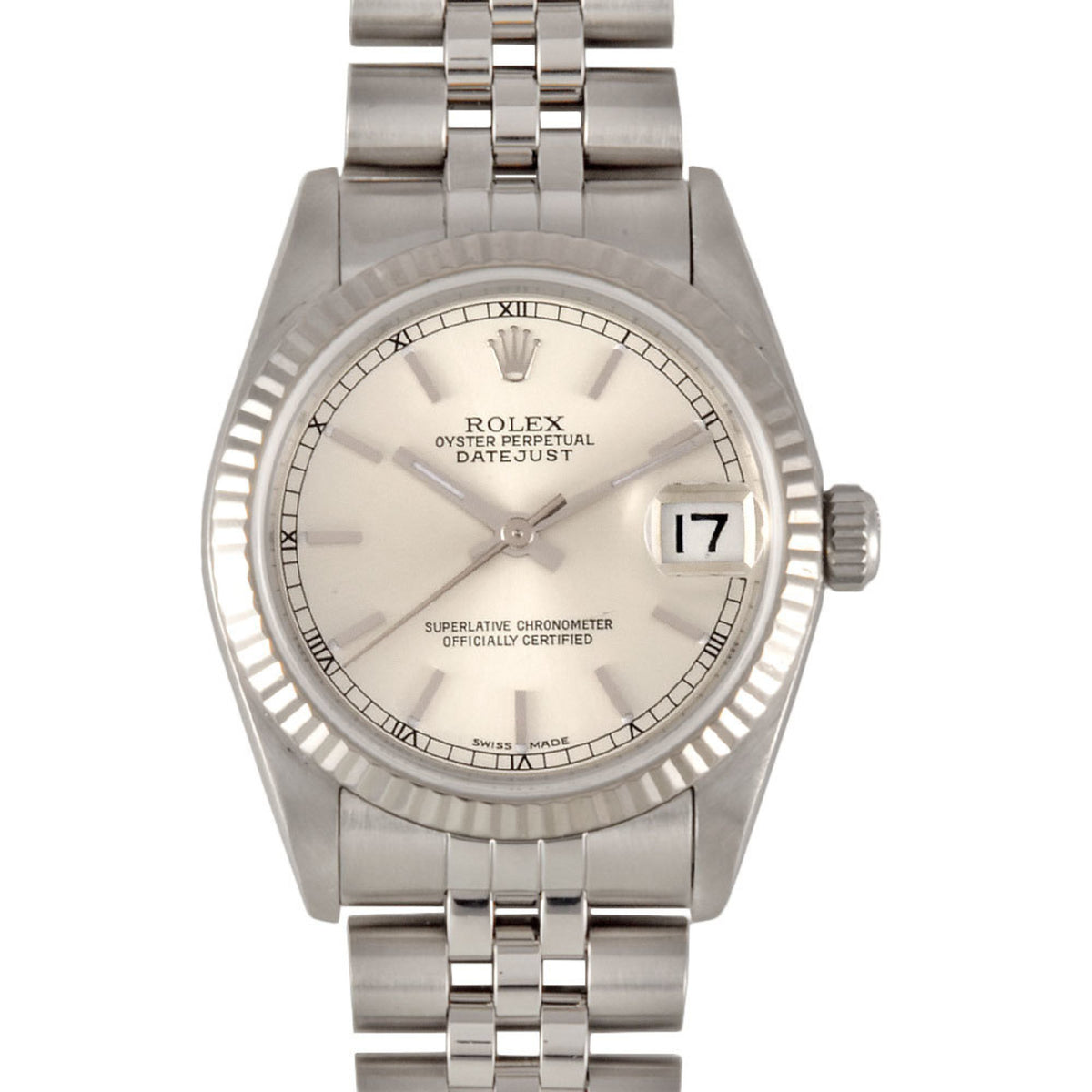 Gebrauchte Rolex ROLEX 68274 Datejust 31 N-Serie (hergestellt um 1991) Automatikuhr Silbernes Zifferblatt SS x WG Herren 
