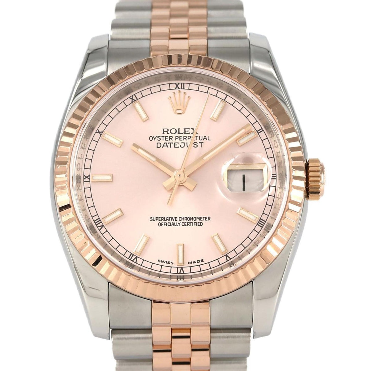 Gebrauchte Rolex Datejust 116231 SSxPG Automatikuhr D Seriennummer 