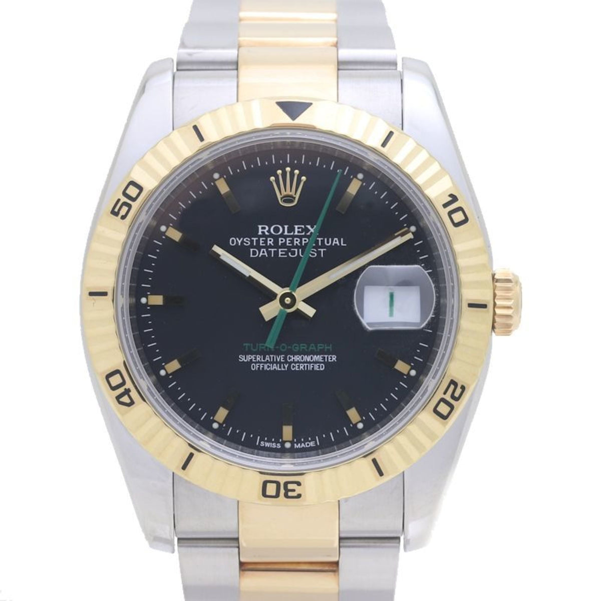 Pre-Owned ROLEX Rolex Datejust Turn-O-Graph, Japan Limited Edition (300 pieces), 116263, 18K Yellow Gold xSS, Men's Watch, 39370