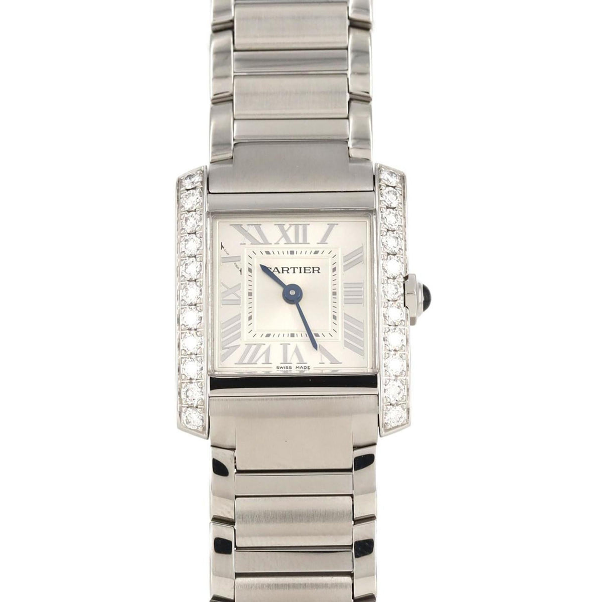 Pre-Owned Cartier Tank Francaise SM D W4TA0020 SS Wristwatch Quartz