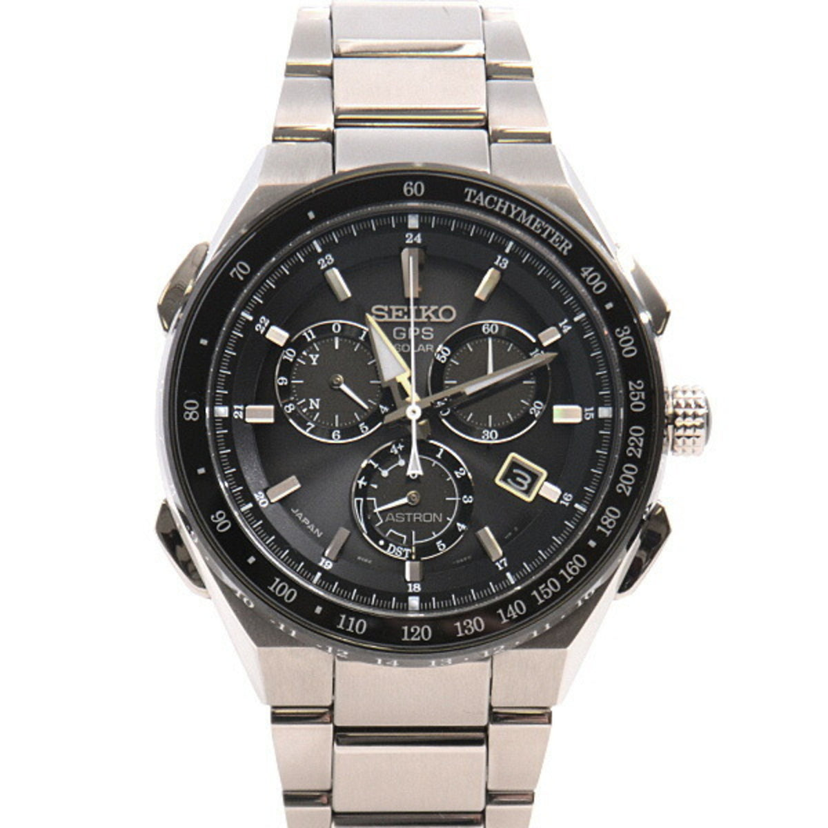Gebrauchte Seiko Herrenuhr SBXB129 Astron Executive Line Solar Radio TI Titanium SEIKO 