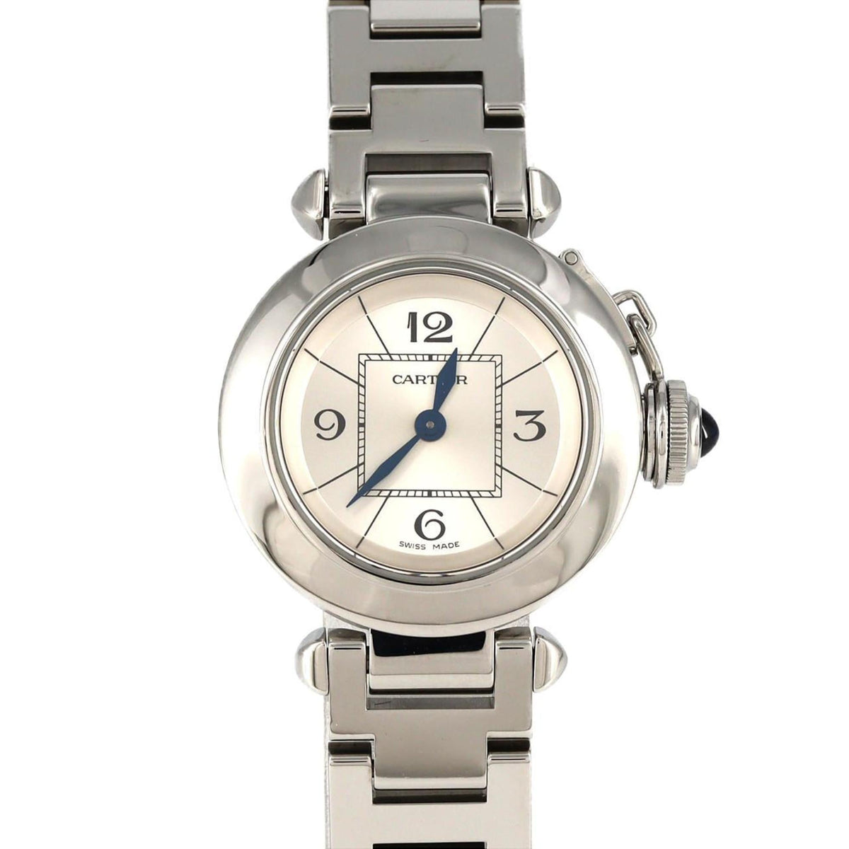 Pre-Owned Cartier Miss Pasha W3140007 Stainless Steel Quartz Watch