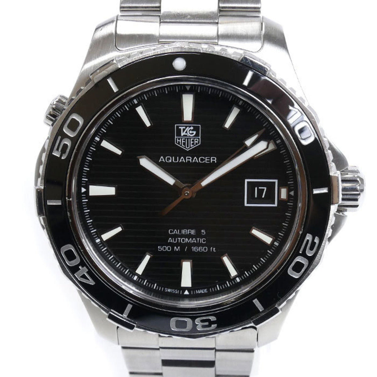 Gebrauchte TAG HEUER Aquaracer Calibre 5 Automatik Armbanduhr WAK2110.BA0830 Herren 