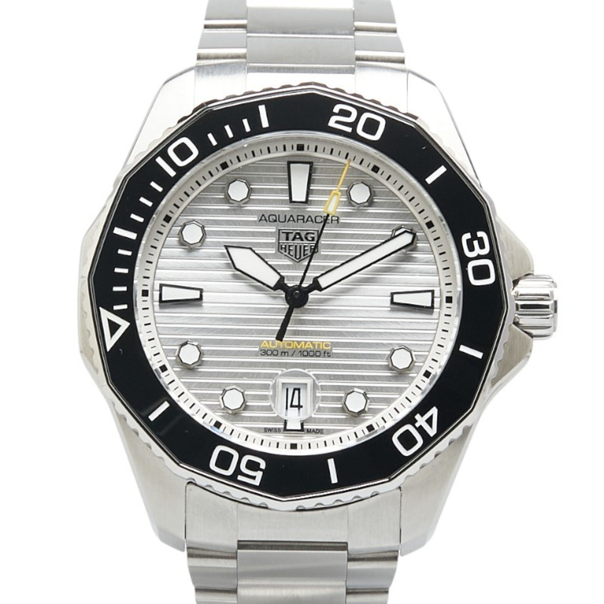 Gebrauchte TAG Heuer Aquaracer Professional 300 Uhr WBP201C Automatik Silbernes Zifferblatt Edelstahl Herren HEUER 