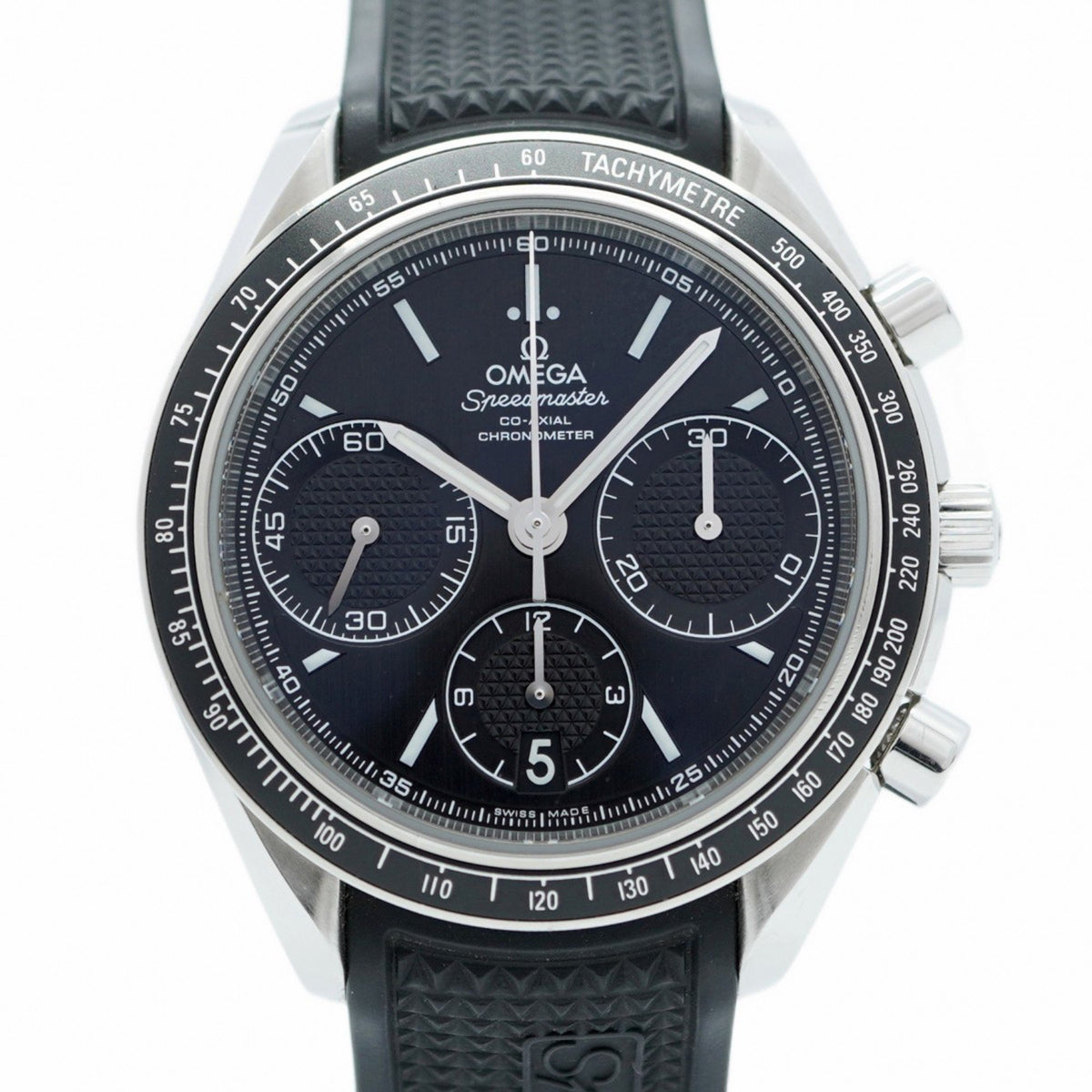 Gebrauchte Omega Speedmaster 326.32.40.50.01.001 Herrenuhr mit schwarzem Zifferblatt 