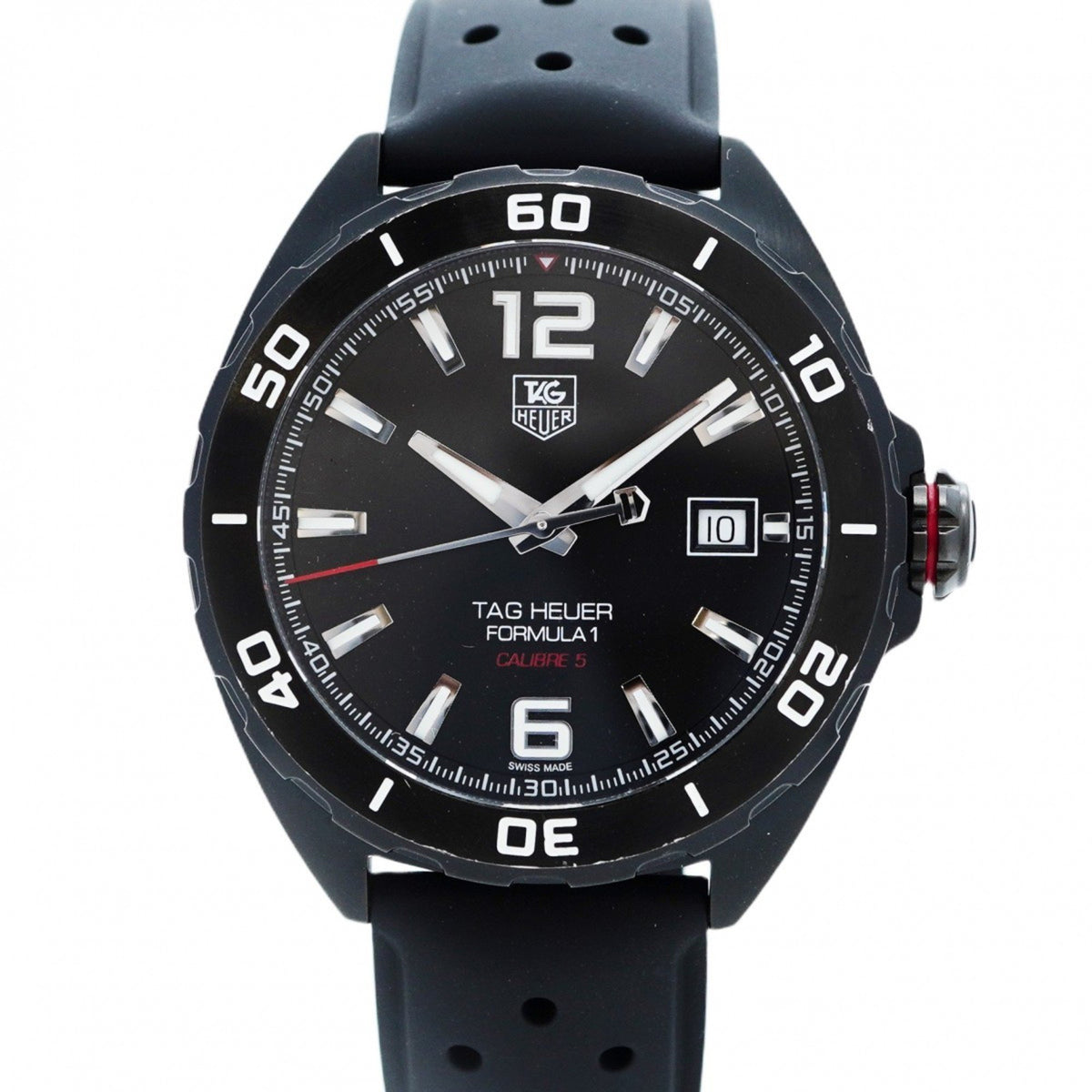 Gebrauchte TAG Heuer Formula 1 WAZ2115 Herrenuhr mit schwarzem Zifferblatt 