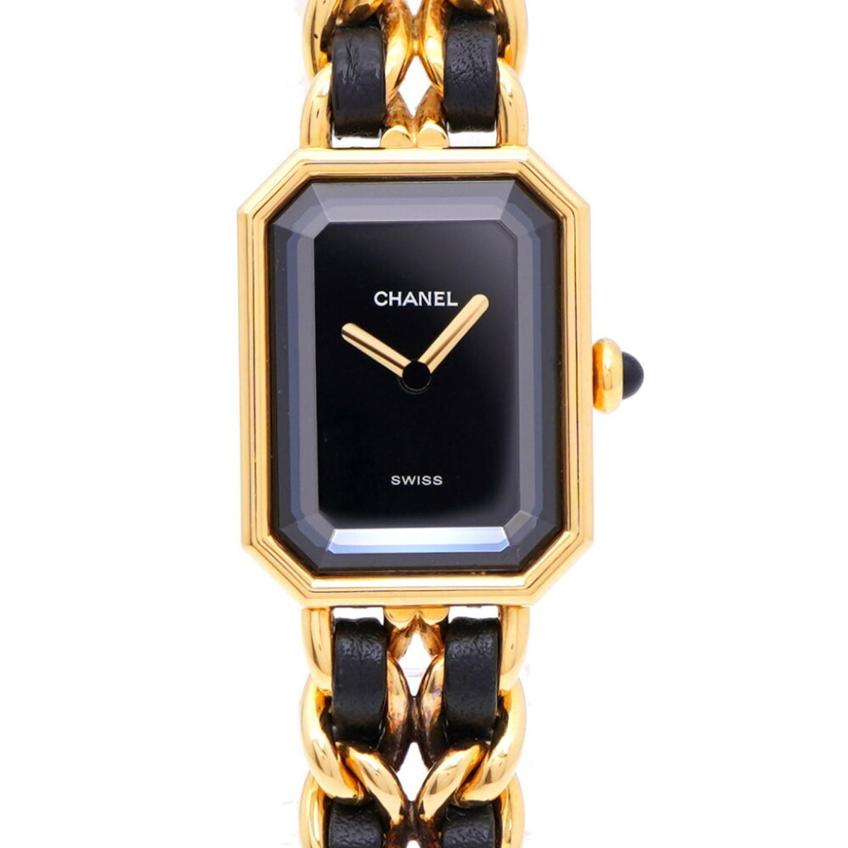 Gebrauchte Chanel Premiere M Größe H0001 Quarzuhr SS Schwarzes Zifferblatt 1529CHANEL Damen 