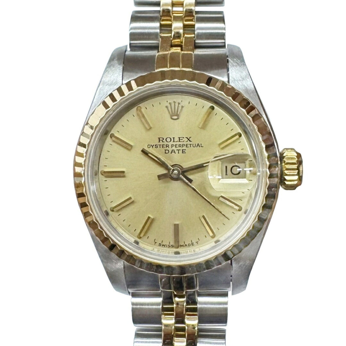 Gebrauchte ROLEX Rolex Datejust 69173 K18 Gold Edelstahl Kombination Automatik Uhr Armbanduhr Damen 