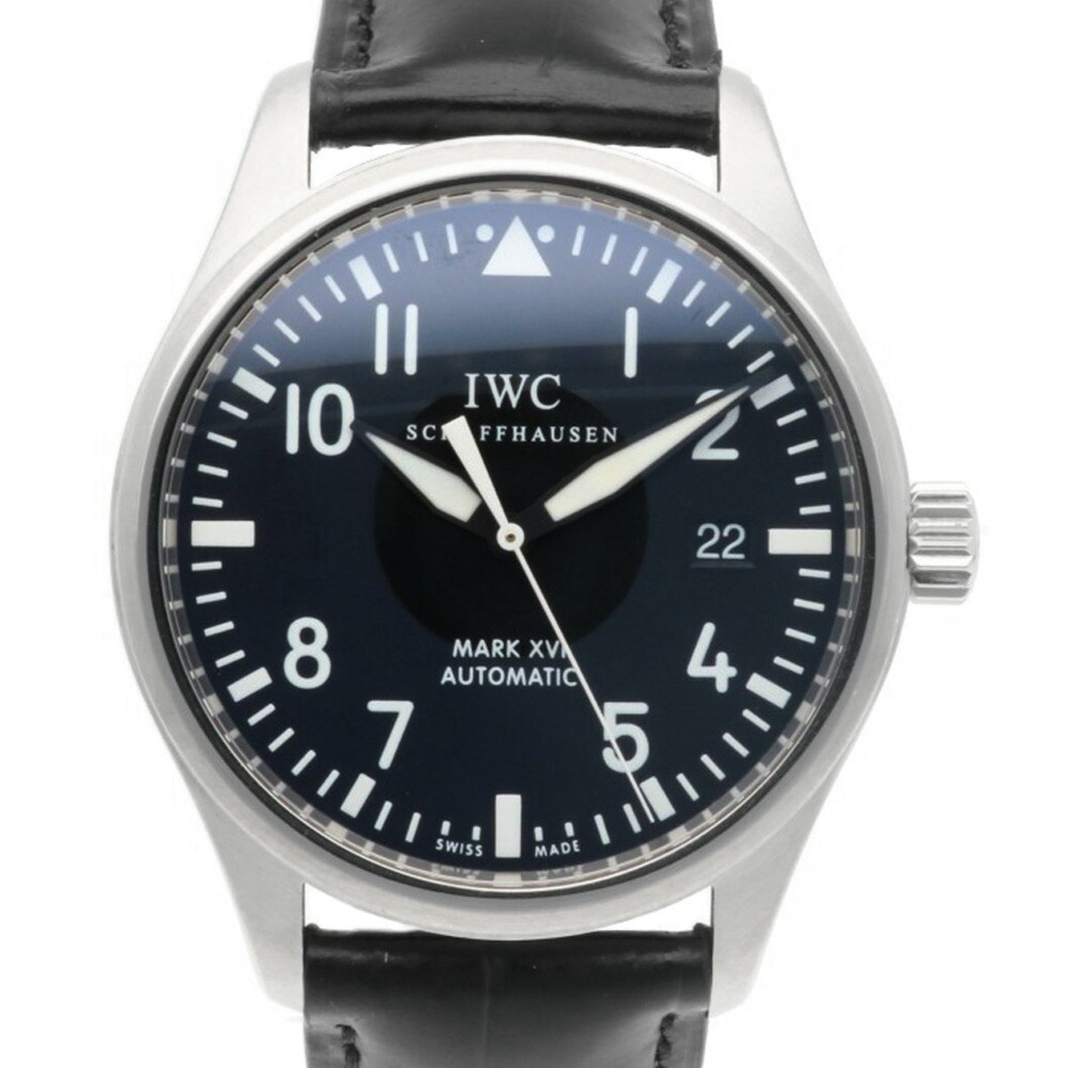 Gebrauchte IWC Schaffhausen Fliegeruhr Mark 16 Armbanduhr Edelstahl IW325501 Automatik Herren SCHAFFHAUSEN 