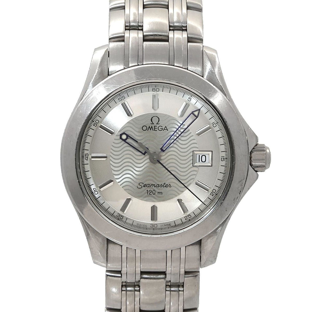 Pre-Owned OMEGA Seamaster 120 2511 31 Men's Watch with Date, Silver Quartz Movement