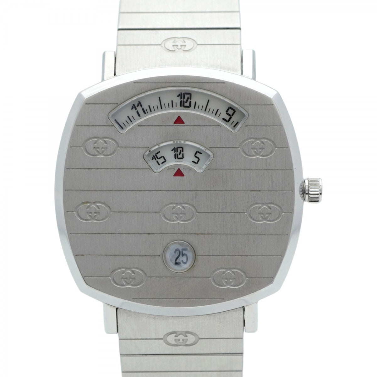 Pre-Owned Gucci Grip 157.4 White Dial Men's Watch