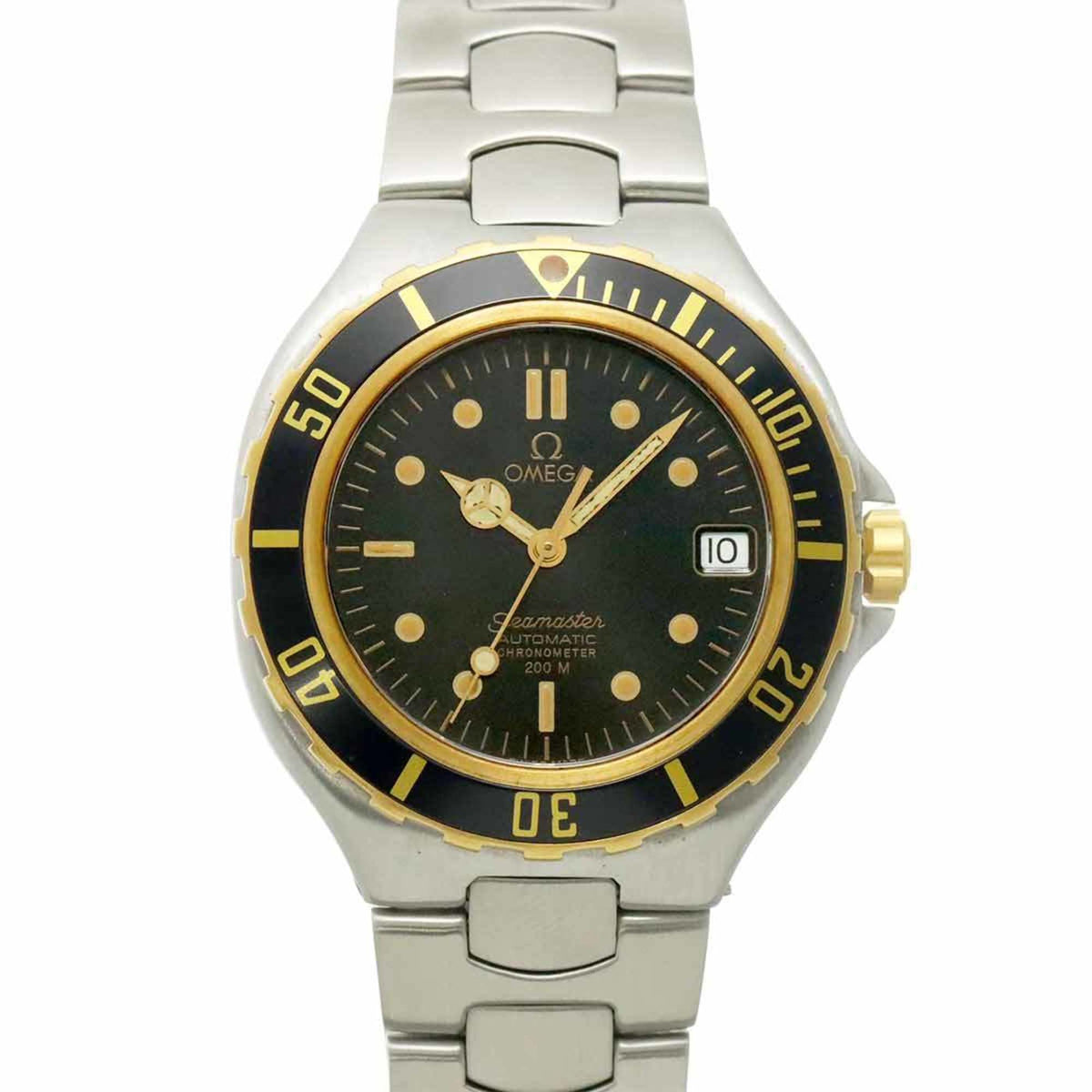 Pre-Owned OMEGA Seamaster 200 368 1042 Men's Watch with Date Display, Black, Automatic, Self-Winding